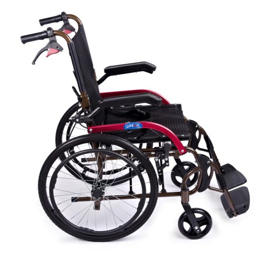 Comfort Plus GK863LAJ-20 Jet Black Transfer Alüminyum Tekerlekli Sandalye - Görsel 5