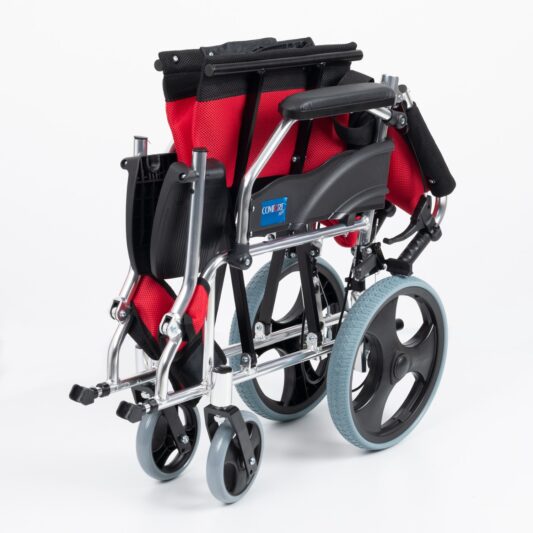 Comfort Plus KY863LABJ-A12 Kırmızı Alüminyum Transfer Özellikli Tekerlekli Sandalye - Görsel 7